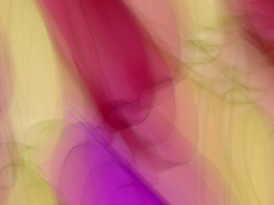 Abstract light trails representing fluid body movement.